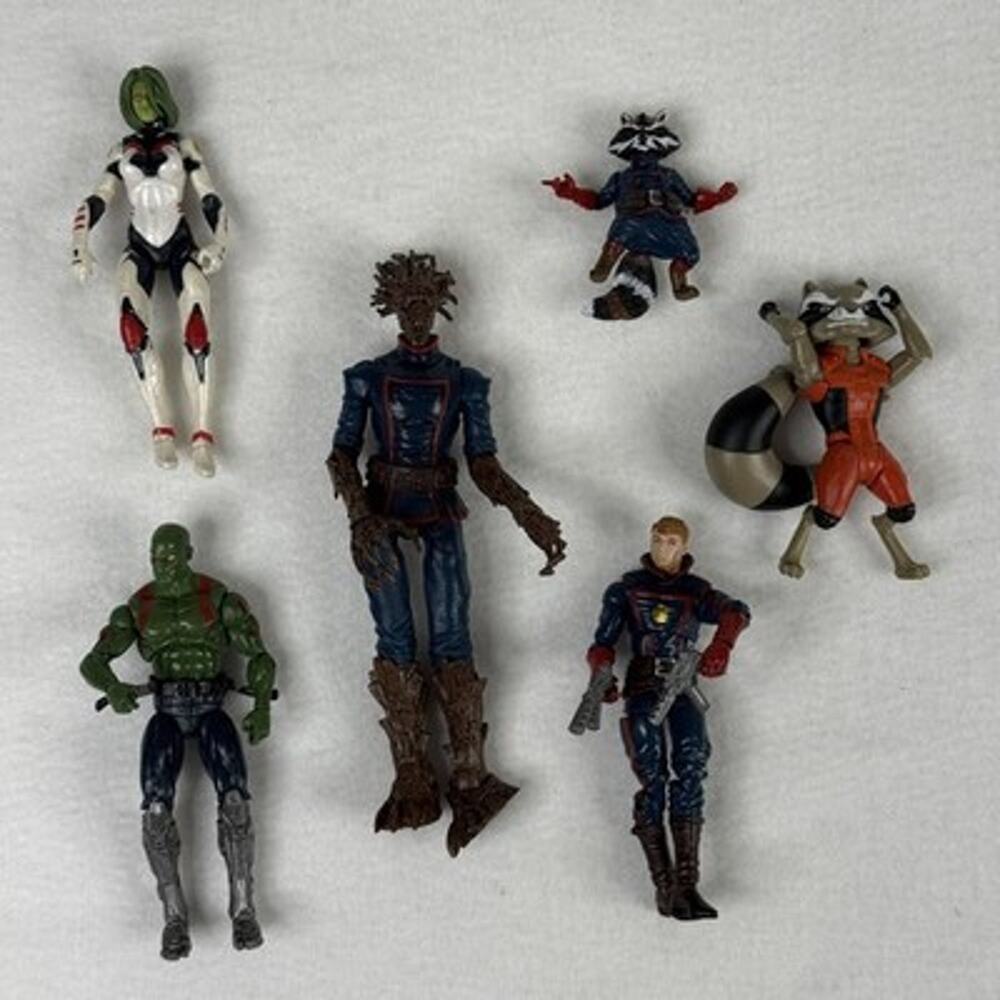 Guardians Galaxy Marvel Hasbro Figures Star-Lord Groot Rocket Lot